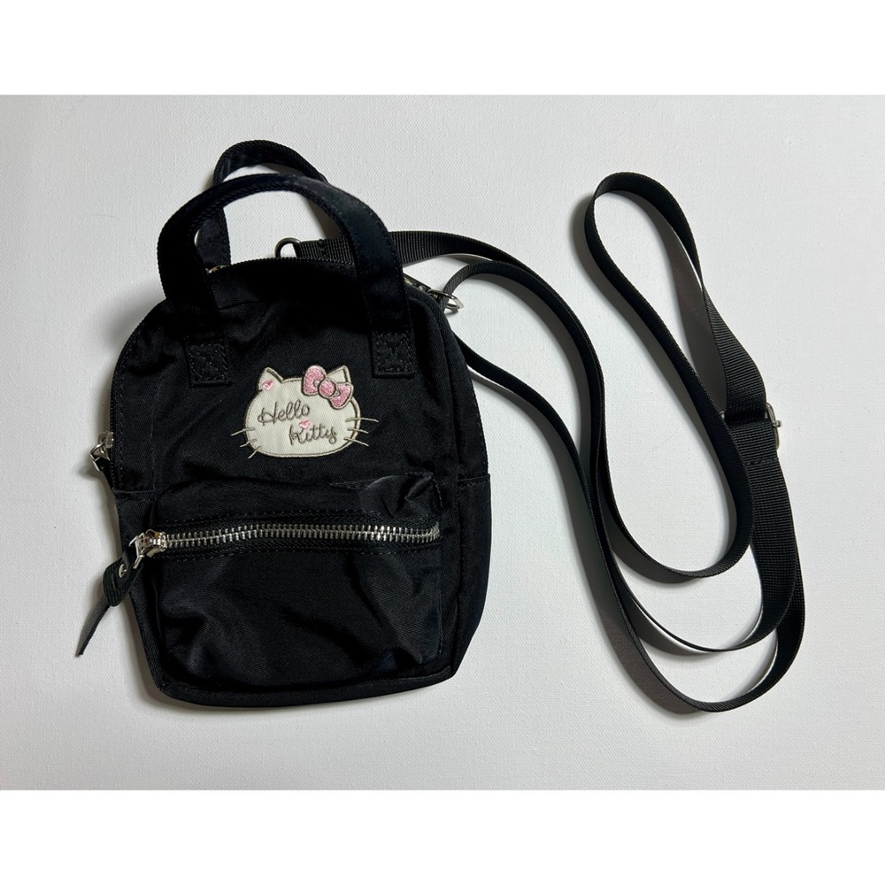 Sanrio Hello Kitty Black Mini Bag EUC